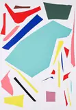 Imi Knoebel, Messerschnitte, 1993, Farbserigrafie auf Karton