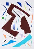 Imi Knoebel, Messerschnitte, 1993, Farbserigrafie auf Karton