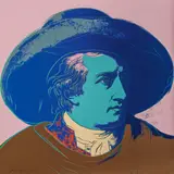 Goethe by Andy Warhol, 1982, Farbserigrafie auf Lenox-Museumskarton, sold Dec 2021