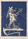 Aus: Les Songes drolatiques de Pantagruel by Salvador Dalí, 1973, Farblithografie auf Velin, sold Sep 2021