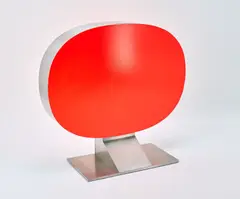 Rupprecht Geiger, Spardose, 1994, Lackfarbe auf Edelstahl