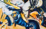 Heiko Herrmann, "Nachts, die Genossen hier?", 1996, Öl auf Leinwand