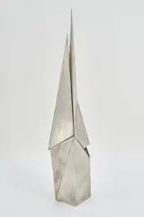 Ohne Titel (Spardose) by Erich Hauser, 1987, Edelstahl, sold Sep 2021