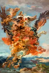 Jason Engelbart, Phoenix Ascension, 2021, C-Print mit Acrylbeschichtung