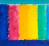 Heinz Mack, Ohne Titel (Chromatische Konstellation), 2020, Acryl auf Leinwand