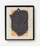 Arnulf Rainer, Ohne Titel, 1977, Mischtechnik über Buchdruck auf Aluminiumplatte