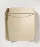 Ron Gorchov, "Echo" # 15, 1980, Mischtechnik auf Pappmaché, konvex geformt und gepresst. Rückseitig mit Aluminiumstange verstärkt