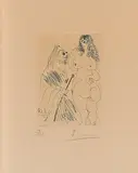 Pablo Picasso, Ohne Titel (Aus: La Célestine), 1968, Radierung auf Velin