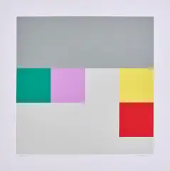 Camille Graeser, Ohne Titel, 1968, Farbserigrafie auf Velin