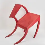 Stefan Wewerka, Classroom Chair, 1971, Holz, farbig gefasst