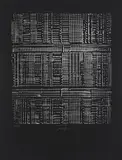 Heinz Mack, Kleine Mathematik - Spiegelstruktur, 1972, Serigrafie auf leichtem Karton