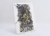 František Kyncl, "Räumliche Malerei", 1986, Mischtechnik auf Leinwand, auf Holz aufgezogen