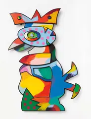 Otmar Alt, Ohne Titel, Acryl auf Holz