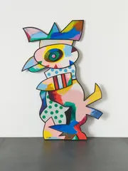 Otmar Alt, Ohne Titel, Acryl auf Holz