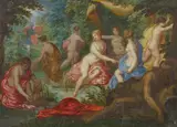 Hendrick van Balen, Diana und Aktäon, Öl auf Kupfer