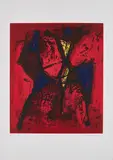 Marino Marini, Cavaliere I, 1972, Farbaquatintaradierung auf Charta Goya (Wasserzeichen)