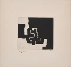 Eduardo Chillida, Aldizkatu II, 1972, Radierung auf Arches (Wasserzeichen)