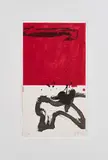 Antoni Tàpies, Vertical, 1999, Farbaquatinta und Lithografie auf Arches (Wasserzeichen)