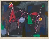 Marino Marini, Von Farbe zu Form IV, 1969, Farblithografie auf Arches (Wasserzeichen)
