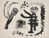 Petite fille au bois by Joan Miró, 1958, Lithografie auf Velin, sold Oct 2021