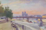 Ernest Jules Renoux, Paris, Öl auf Leinwand