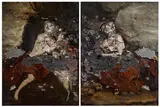 Nicola Samorì, "Double Page (Frenhofer's Therapy)", 2016, Jeweils: Öl auf Leinwand