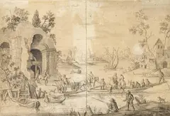 Jacobus Storck, Auktion 479, Los 57, Aquarellierte Tuschzeichnung auf Papier