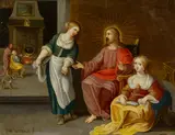 Frans Francken Ii., Christus bei Martha und Maria Magdalena, Öl auf Kupfer