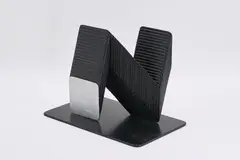 Kaspar Thomas Lenk, Ohne Titel, 1967, Holz, schwarz und silber lackiert