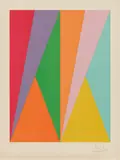 Max Bill, Ohne Titel (Aus: San Lazarro et ses amis), 1975, Farblithografie auf Velin