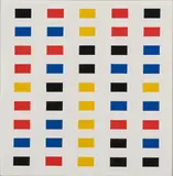 Aurélie Nemours, "médiété" (1), 1979, Öl auf Leinwand