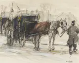 Wilhelm de Zwart, Auktion 479, Los 250, Gouache und Kohle auf Papier