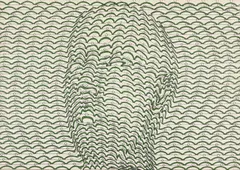 Bügelmann by Thomas Bayrle, 1970, Farbserigrafie auf festem Velin, sold Nov 2021