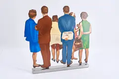 Howard Kanovitz, The people, 1971, Multiple. Farbserigrafie auf Plexiglas und Aluminiummsockel