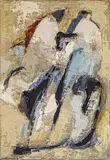 Giuseppe Santomaso, "Ai Confini dell' Oriente", 1960, Öl auf Leinwand