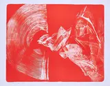 Quely-A by Karl Otto Götz, 2003, Farblithografie auf leichtem Karton, sold Feb 2022