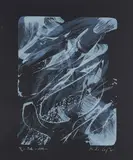 Palli by Karl Otto Götz, 1999, Farblithografie auf schwarzem Karton, sold Oct 2021