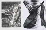 Karl Otto Götz, Konvolut von 2 Lithografien