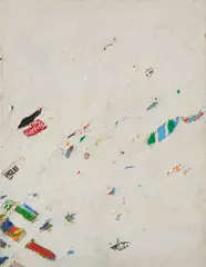 Roger Selden, Coca Cola Baby, 1988, Collage und Mischtechnik auf Leinwand