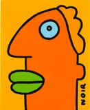 I feel like time is running away at the moment by Thierry Noir, 2019, acrylic on canvas, sold Aug 2024