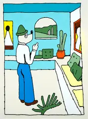 Fabio Viscogliosi, Morandi Morning, 2021, acrylic on canvas