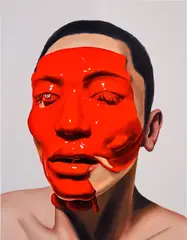 Kotao Tomozawa, slime XCV, 2021, acrylic on canvas