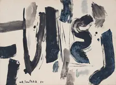 Waichi Tsutaka, Ren, 1957, oil on canvas