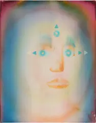 Aaron Johnson, Halo, 2022, acrylic on canvas
