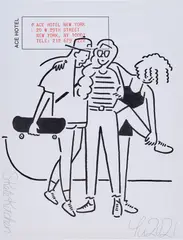 Yu Nagaba, Skate Kitchen, 2021, acrylic on canvas