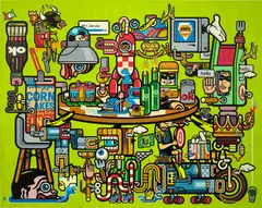 Indieguerillas, Edo+Ergo+Sum, 2013, acrylic on canvas