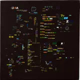 Zheng Guogu, Computer controlled by pig's brain 25, 2002, mixed media on canvas