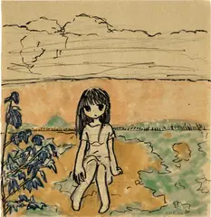 ob, On The Banks, 2018, mixed media on paper