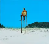 Jing Zhiyong, Summer Dream, 2022, acrylic on wood panel