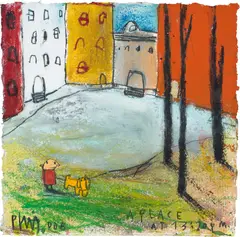 City Park by Edgar Plans, 2008, oil on paper, sold Oct 2024